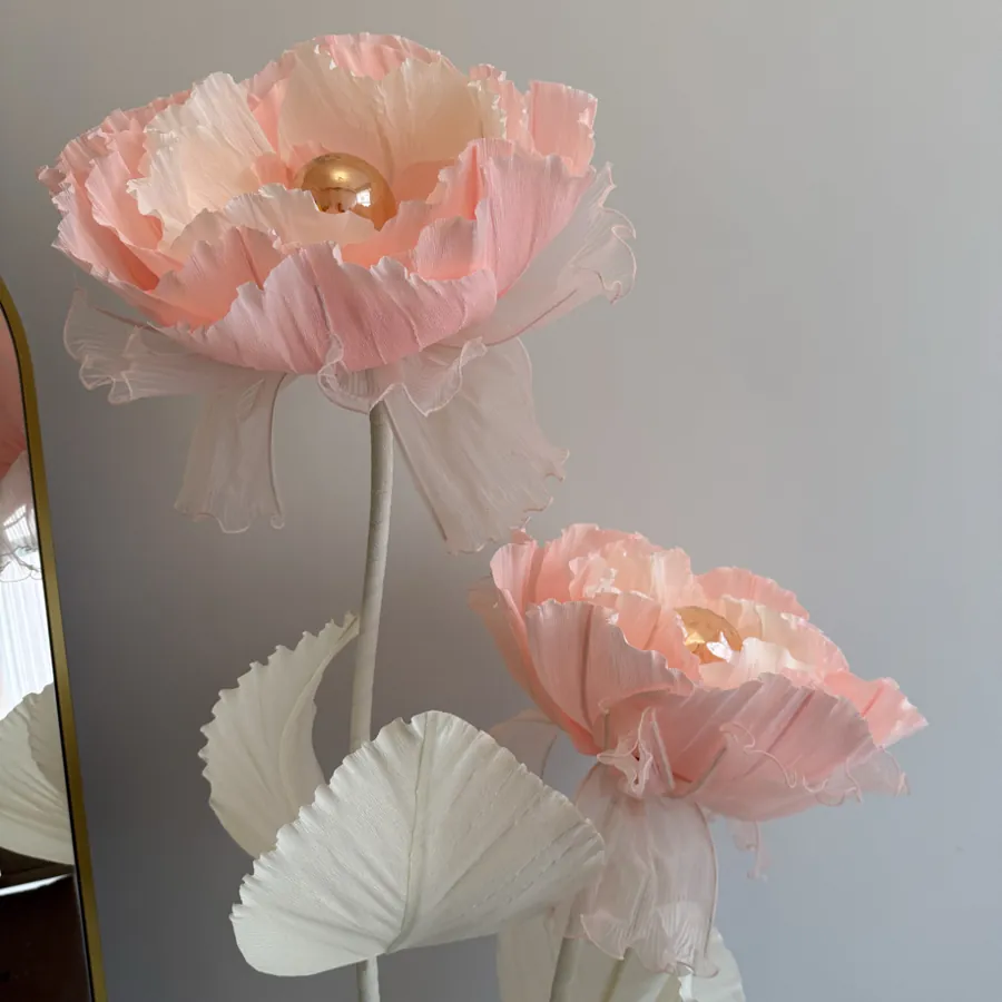 İkili Freya: Eden Floral Art el yapımı lambader